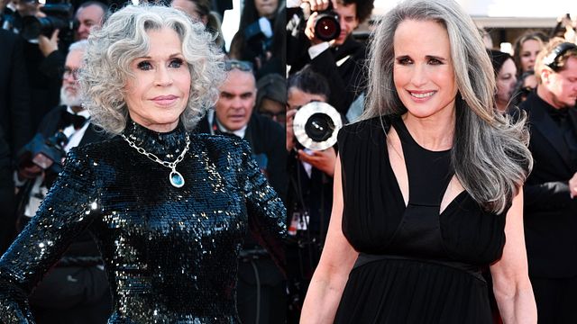 © IPA | Grey blending, la tecnica delle star per valorizzare i capelli bianchi: Jane Fonda e Andie MacDowell sul red carpet di Cannes 79
