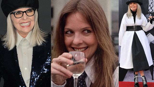 © IPA | Diane Keaton. Nell'immagine al centro, in "Io e Annie" (titolo originale Annie Hall), il film di Woody Allen per cui nel 1978 ha vinto l'Oscar