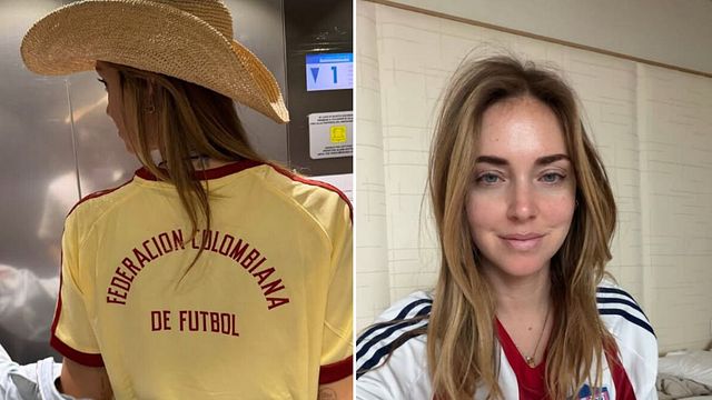© Instagram | Chiara Ferragni con maglie legate al calcio colombiano