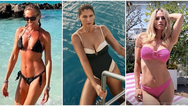 © Instagram, ufficio stampa | 	Federica Panicucci, Laeitizia Casta, Michelle Hunziker 