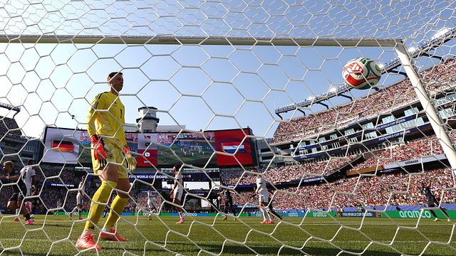 © Getty Images | La rete di Julian Enciso in Germania-Paraguay, la decima consecutiva subita dalla Germania e da Manuel Neuer ai Mondiali
