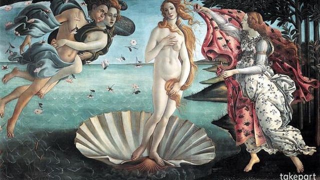 © dal-web | Botticelli - La nascita di Venere, 1486