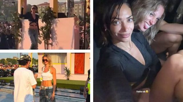 © Instagram | Elodie e Franceska, fuga dal concerto di Bad Bunny per la grandine  