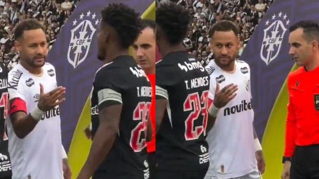 © Da video | Neymar e Thiago Mendes