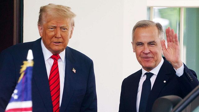 © Ansa | Il presidente Usa Donald Trump e il primo ministro del Canada Mark Carney