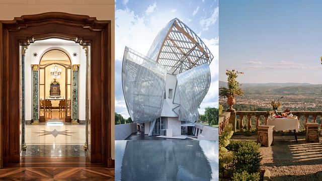 © Ufficio stampa | Courtesy LVMH Press Office: Bvlgari in via Condotti a Roma, la Fondation Louis Vuitton di Parigi progettata da Frank Gehry, Belmond Villa San Michele alle porte di Firenze (credit: François Halard)