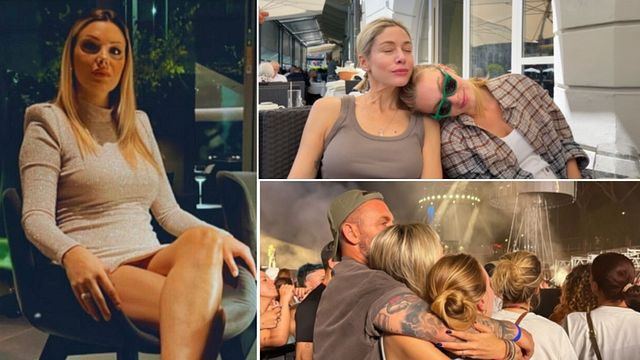 © Tgcom24 | Tamara Pisnoli a sinistra, a destra alcuni degli scatti con Gaia De Rossi condivisi sui social da Sarah Felberbaum