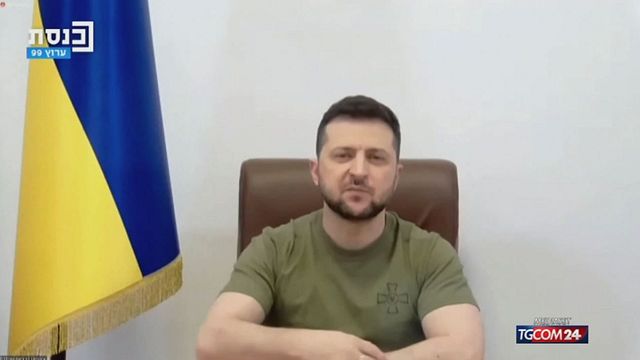 © Da video | Zelensky ai parlamentari israeliani: "I russi come Hitler"