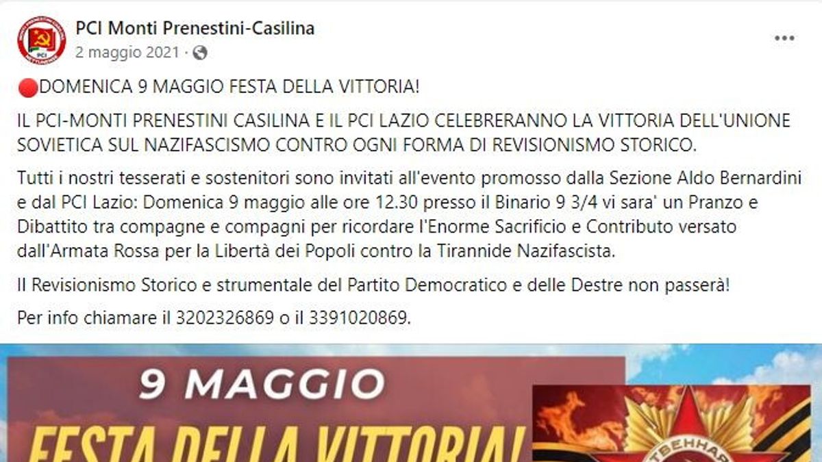 © Facebook - Il manifesto del 2021