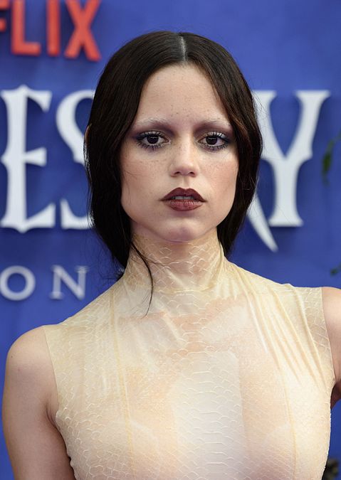 © IPA  | Jenna Ortega: make up e look gothic alla presentazione della seconda stagione di “Wednesday” a Londra