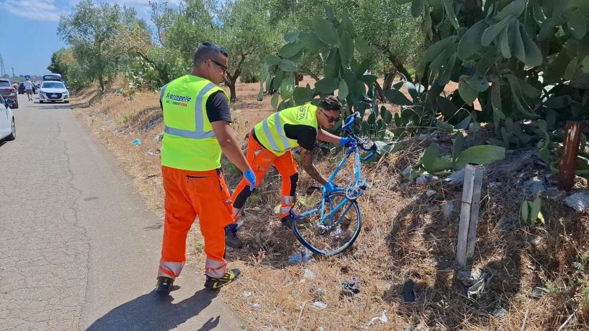 © Federazione ciclistica italiana Puglia  | Le tre vittime dell'incidente di Terlizzi: Sandro Abruzzese, Vincenzo Mantovani e Antonio Porro
