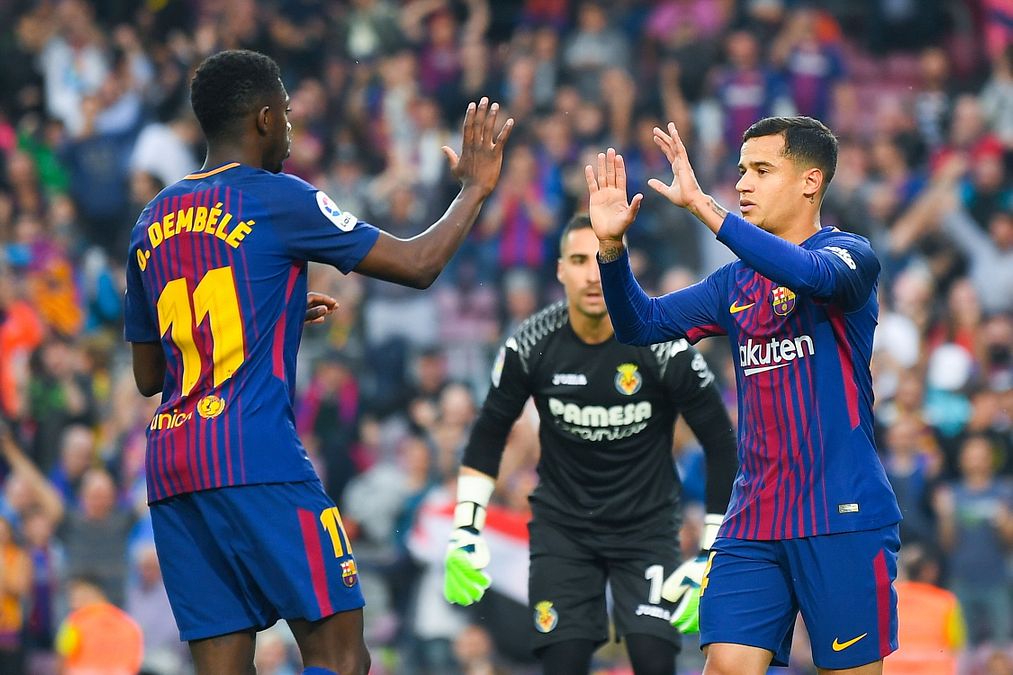 © Getty Images  |  Ousmane Dembélé e Philippe Coutinho – Liga – 135 milioni