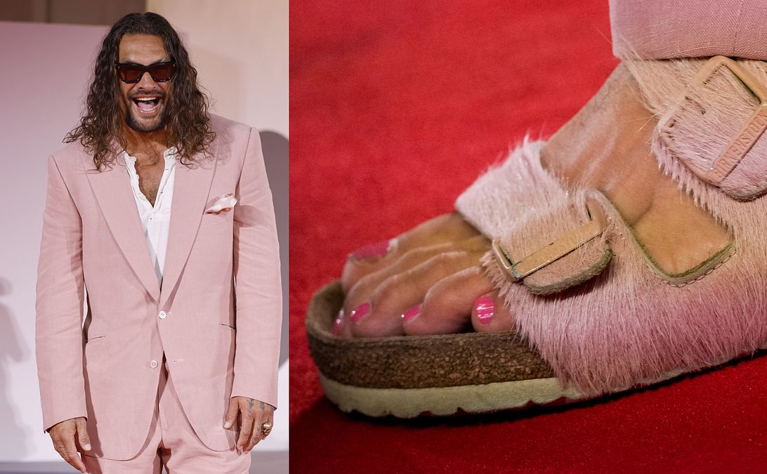 © IPA  | Venezia 82, Jason Momoa e la pedicure rosa: il total look romantico di un ex "macho"