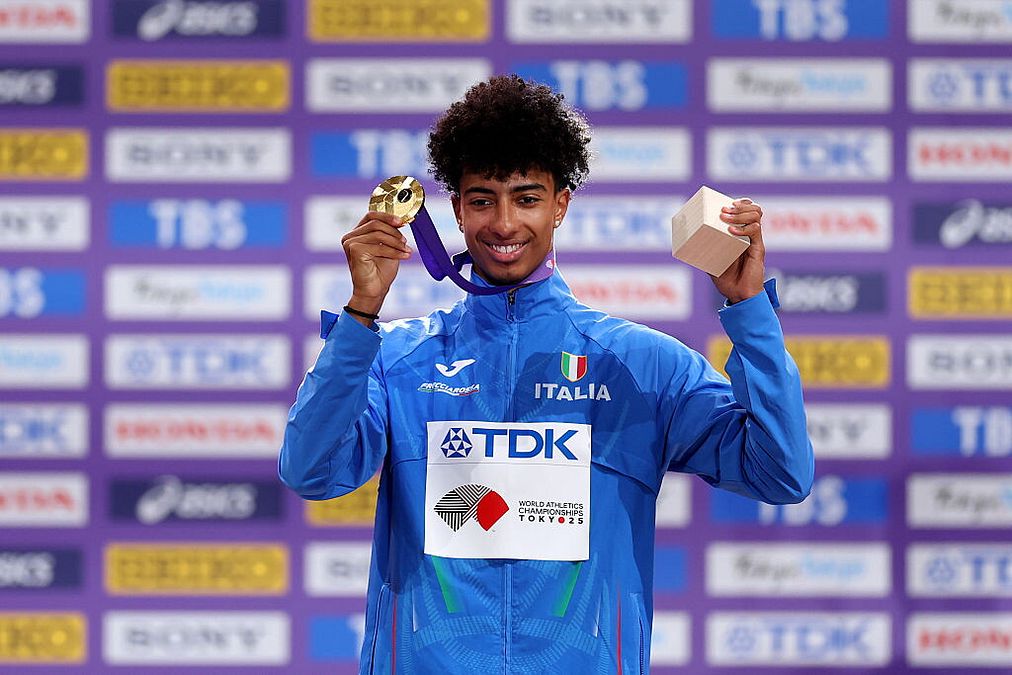 © Getty Images  | Mattia Furlani-salto in lungo: voto 10 e lode. 20 anni e due titoli mondiali al coperto e all'aperto nel 2025 che l'ha visto anche argento europeo indoor, dopo il 2024 in cui era salito sempre sul podio di tutte le manifestazioni disputate, argento mondiale indoor, argento europeo outdoor e bronzo olimpico. Talento e forza mentale senza limiti.