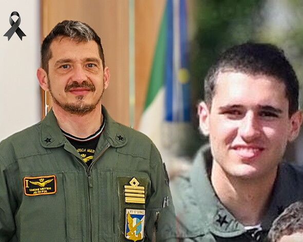 © Aeronautica militare  | Il colonnello Simone Mettini e l'allievo Lorenzo Nucheli