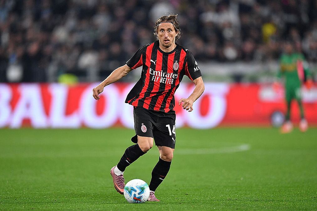 © Getty Images  |  Luka Modric, impatto devastante nel centrocampo del Milan con un gol segnato