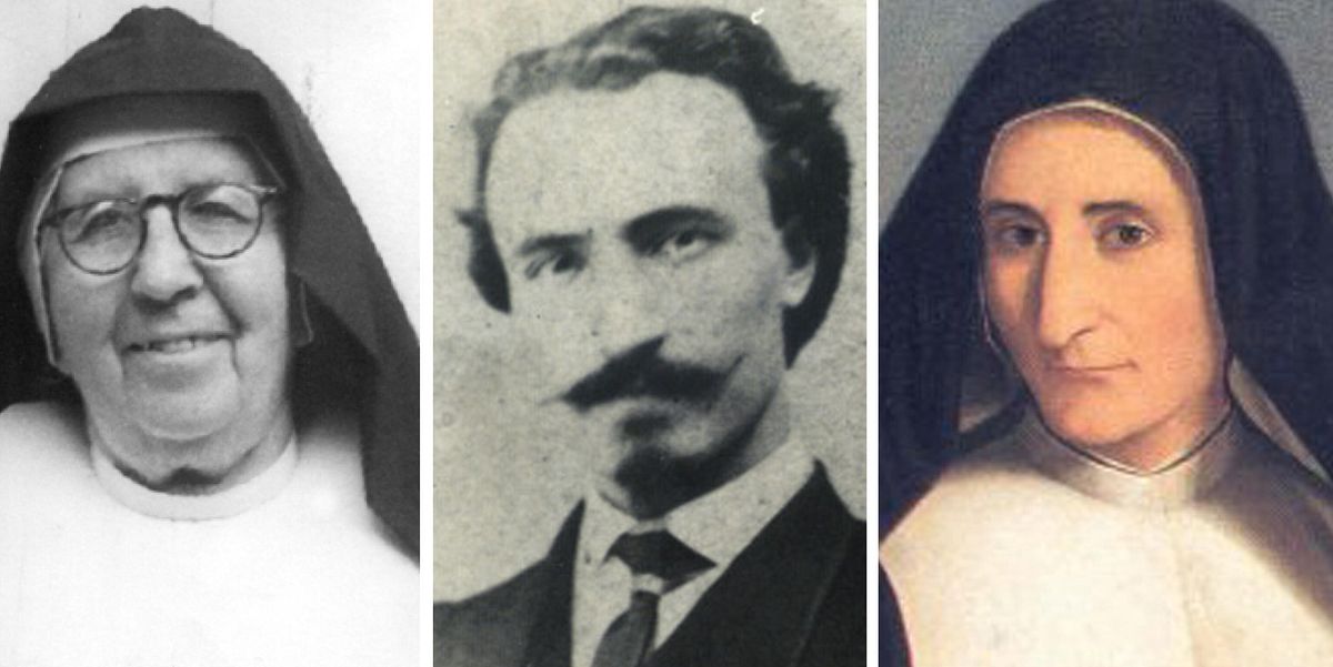 © Ansa  | da sin. Suor Maria Troncatti, Bartolo Longo e Vincenza Maria Poloni