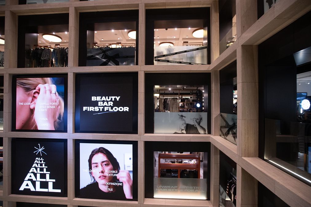 © Ufficio stampa  | Stile e creatività, Sebastian Professional trasforma Rinascente Roma Via del Tritone