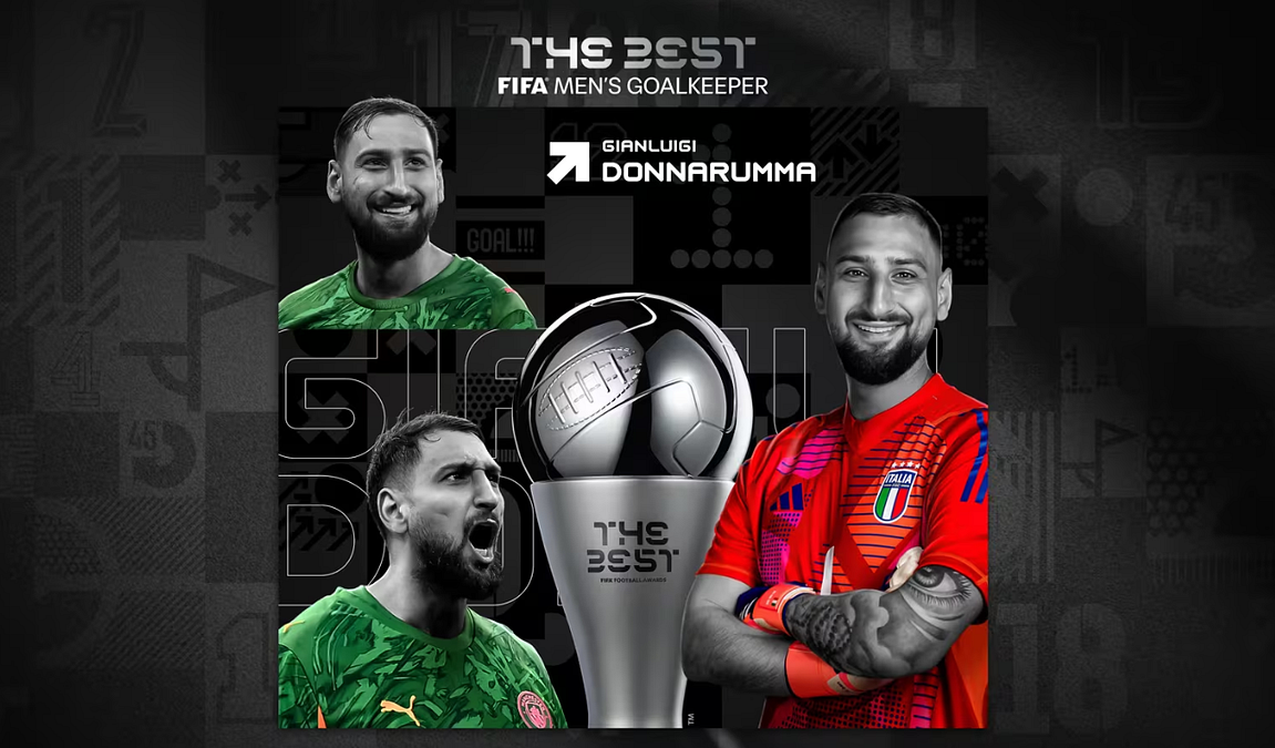 © fifa.com  | MIGLIOR PORTIERE (uomini): Gianluigi Donnarumma, Italia e Manchester City/PSG