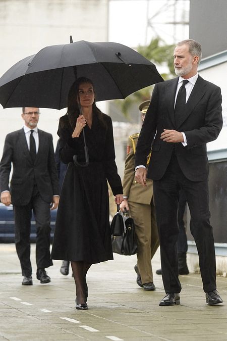 © IPA  | Huelva, l'arrivo dei sovrani di Spagna - la regina Letizia e re Felipe VI - alla messa in memoria delle vittime dell'incidente ferroviario di Adamuz