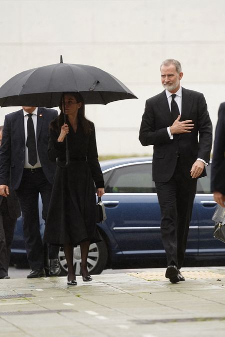 © IPA  | Huelva, l'arrivo dei sovrani di Spagna - la regina Letizia e re Felipe VI - alla messa in memoria delle vittime dell'incidente ferroviario di Adamuz
