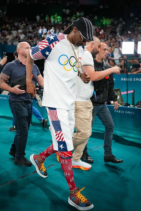 © IPA  | Parigi 2024, Snoop Dogg assiste alle finale di Skateboard