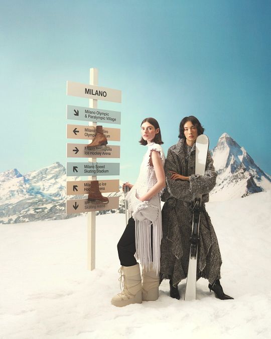 © Ufficio stampa  | Milano Cortina 2026, dedicata alle Olimpiadi la campagna della Milano Fashion Week donna autunno inverno 2026-2027 (credit: Filippo Tarentini)