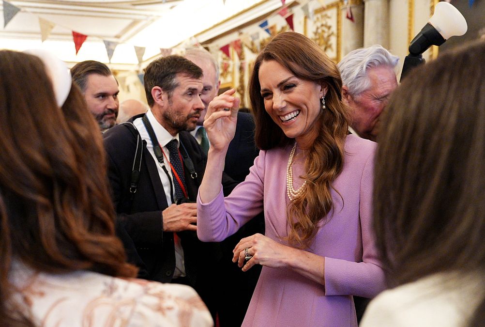 © Afp  | Kate Middleton protagonista del ricevimento a Buckingham Palace per celebrare il centenario della regina Elisabetta II, scomparsa nel settembre 2022