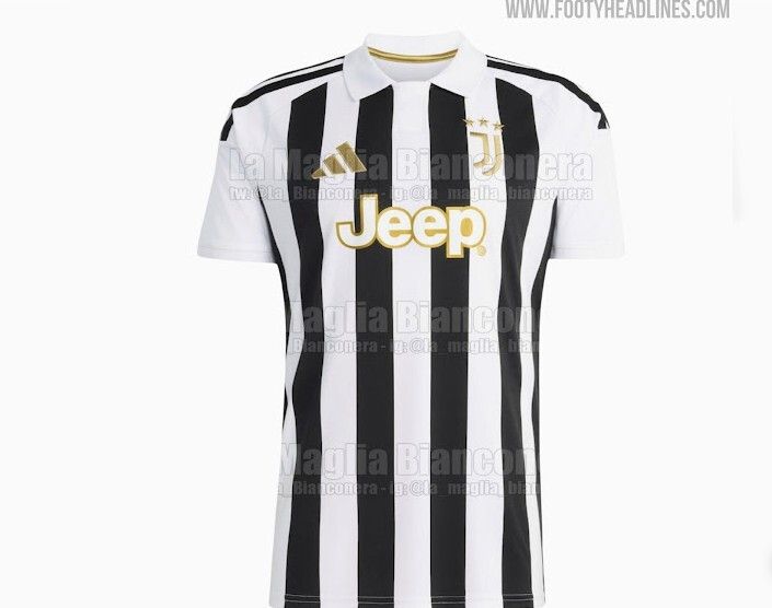 © Footy Headlines  | La prima maglia dovrebbe ispirarsi alla divisa del 1976/77, stagione del primo trionfo europeo del club con la conquista della Coppa Uefa. Look tradizionale, con classiche strisce bianche e nere, e un colletto in stile retrò. L'oro è utilizzato per i loghi e le finiture 