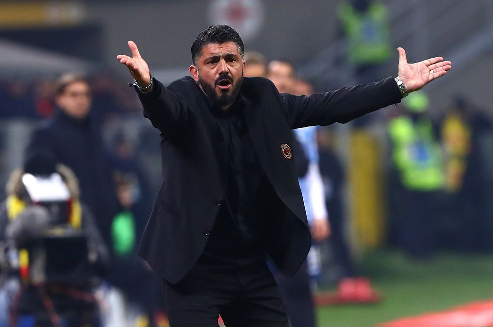 © Getty Images | Rino Gattuso, ha allenato i rossoneri dal 2017 al 2019