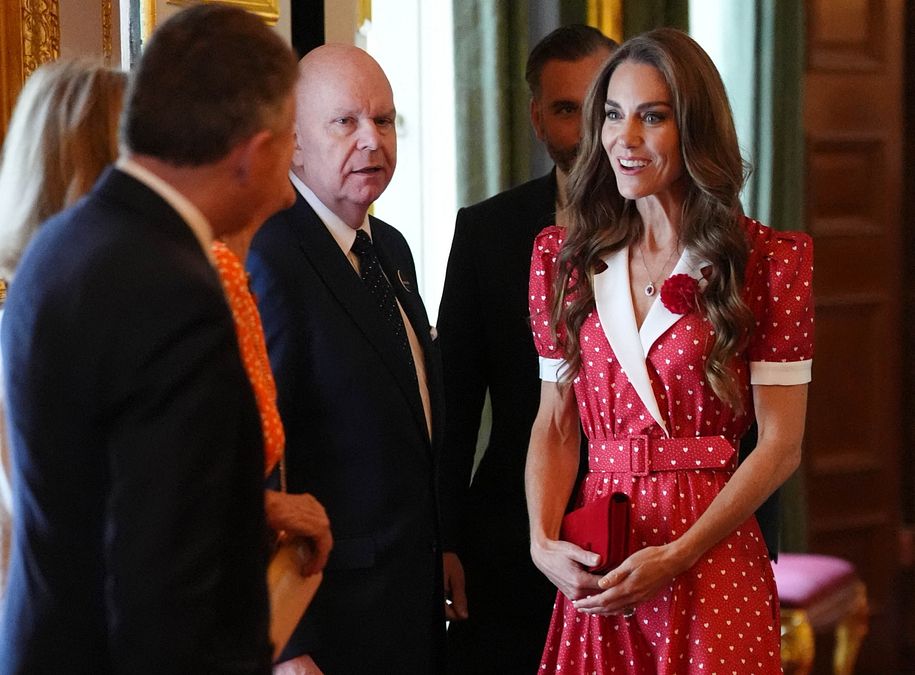 © Afp  | La principessa Catherine del Galles - Kate Middleton - al ricevimento a St. James's Palace a Londra per celebrare il Cancer Research UK