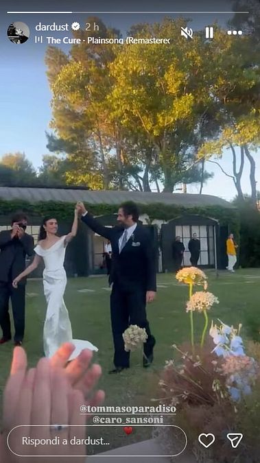 © Instagram  | Le nozze di Tommaso Paradiso e Carolina Sansoni