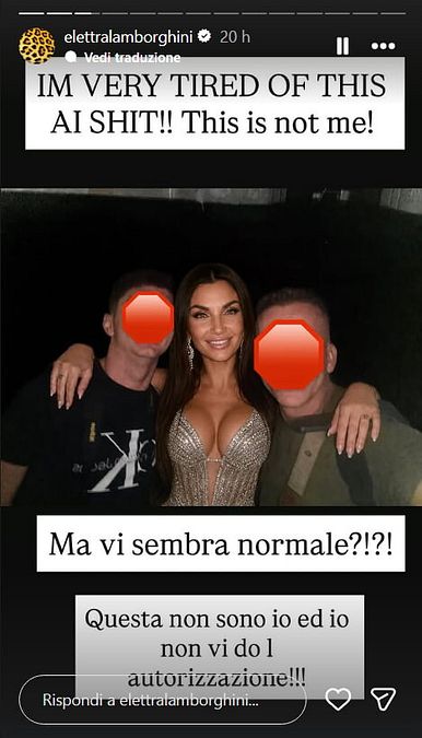 © Instagram  | Lo sfogo di Elettra Lamborghini contro chi modifica le sue foto