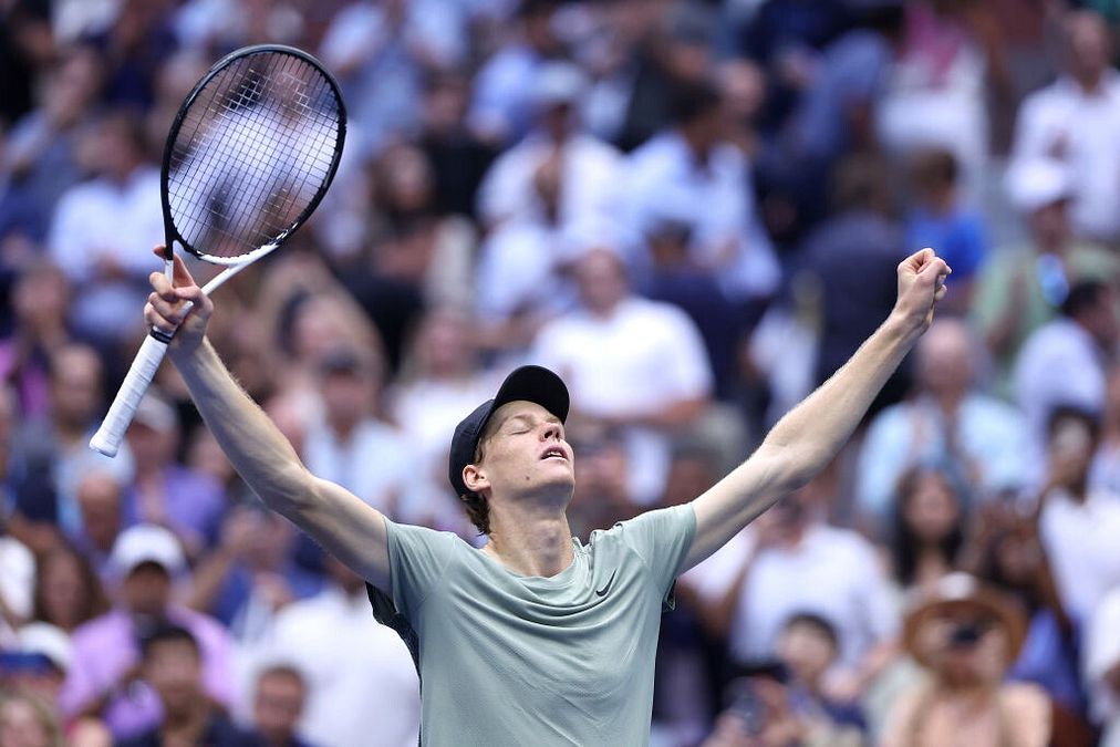 © Getty Images  | Carlos Alcaraz 2025. Vittoria in 4 set su Sinner, gli Us Open furono anche il suo primo Slam conquistato in carriera nel 2022. 