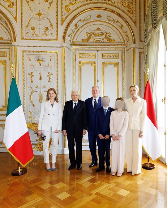 © Instagram  | La famiglia reale del Principato di Monaco insieme a Mattarella