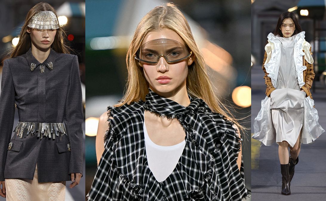 © Catwalk Pictures/Afp/Catwalk Pictures  | Tre look dalla sfilata Louis Vuitton collezione donna primavera estate 2027