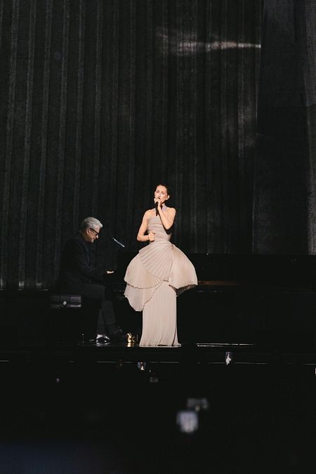 © Ufficio stampa  | 	Céline Dion sul palco a Parigi (courtesy of Dior - image credit: Iulia Matei)