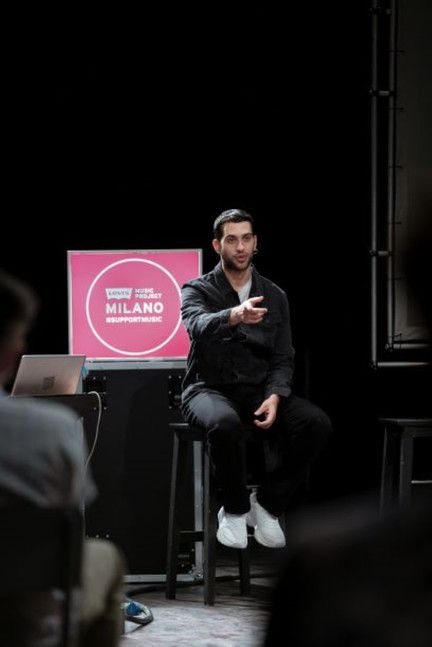 © Ufficio stampa  | Mahmood con i ragazzi del Levi's Music Project 2020