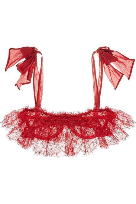 © web  | Ensemble in pizzo rosso con brasiliana, Ann Summers