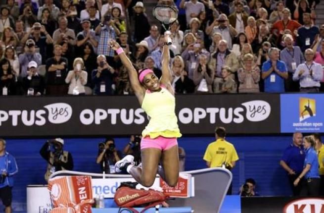 © dal-web  | 31 gennaio - Serena Williams trionfa agli Australian Open battendo in finale la Sharapova e diventando, a 33 anni, la più anziana vincitrice nello Slam australiano
