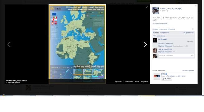 © facebook  |  La pagina pubblica su Facebook di "L'immigrazione dalla Libia all'Italia"