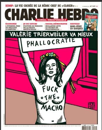 © twitter  | La vignetta "premonitrice" pubblicata da Charlie Hebdo pochi giorni prima della strage
