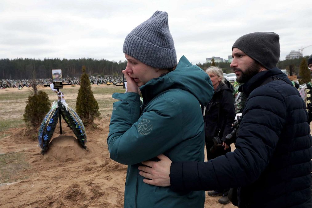 © Afp  | Le nuove tombe nel cimitero di Irpin, nella regione di Kiev