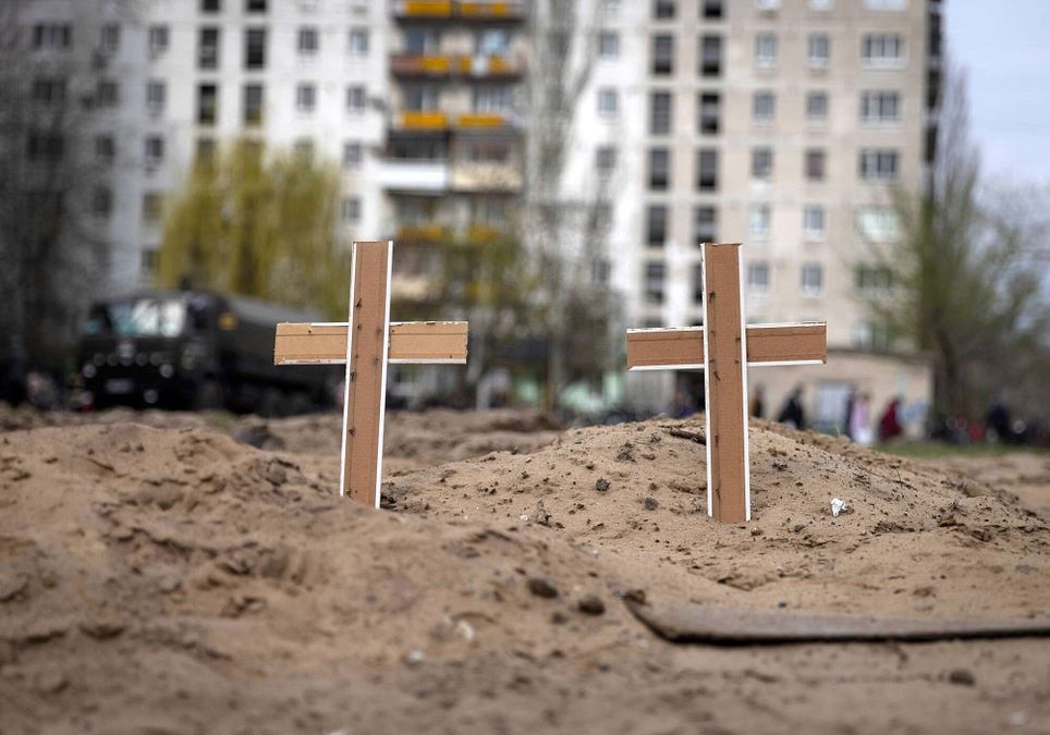 © Afp  | Le nuove tombe nel cimitero di Irpin, nella regione di Kiev