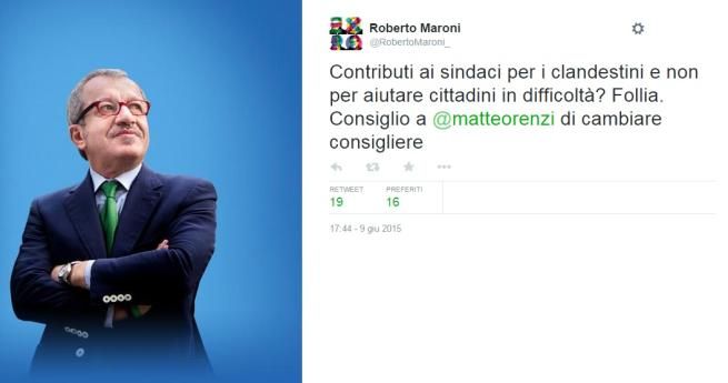 © Italy Photo Press  | Il premier, Matteo Renzi (Pd), e il governatore lombardo, Roberto Maroni (Lega)