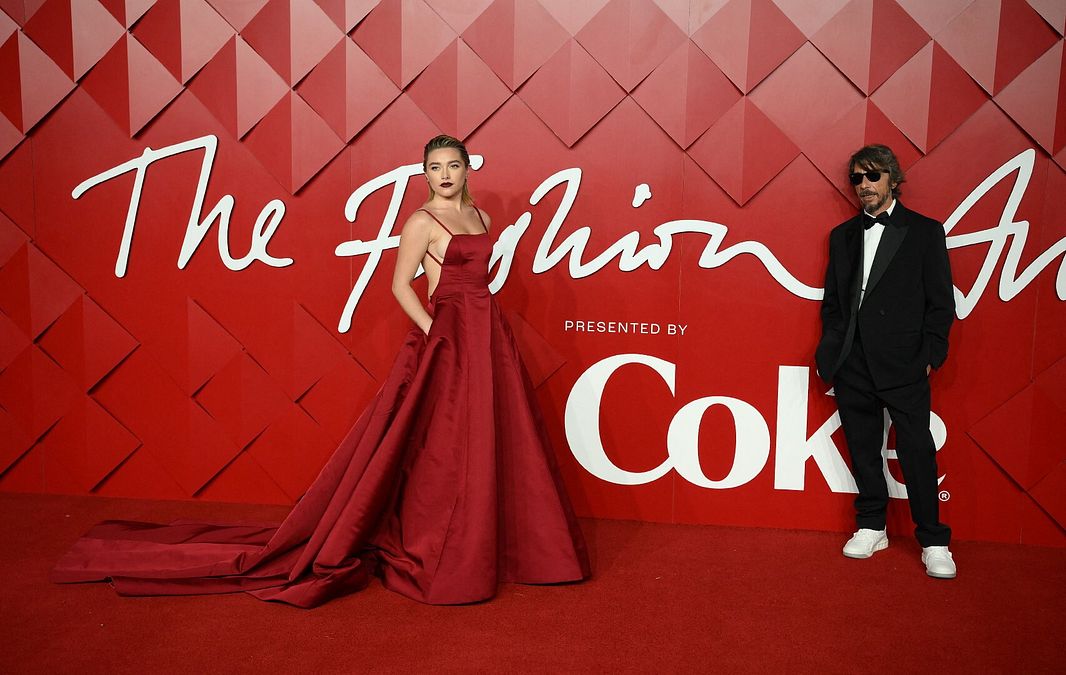 © Afp  | Fashion Awards 2022: Florence Pugh con un abito rosso Valentino