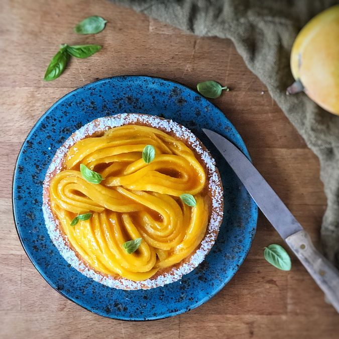 © ufficio stampa  |  Crostata senza cottura ai mirtilli 