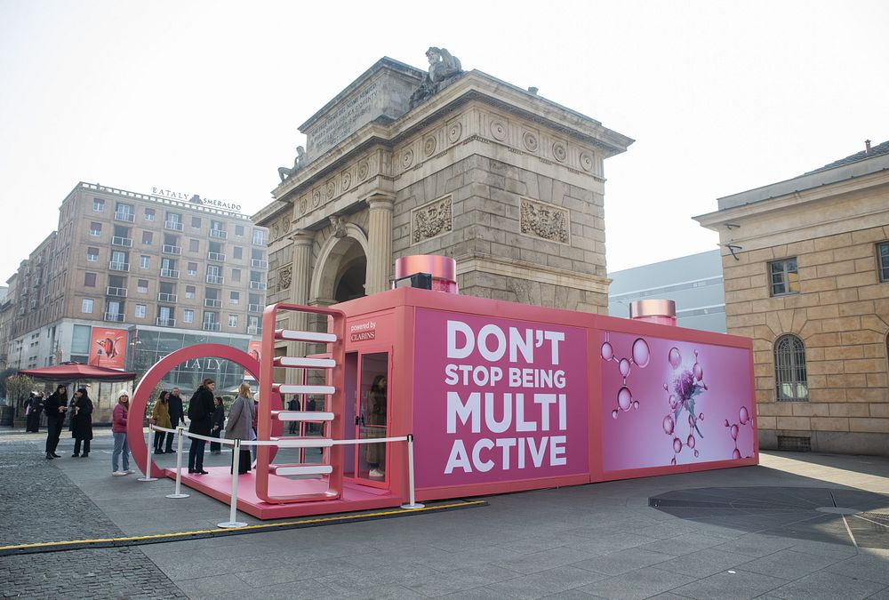 © Ufficio stampa  | Fino a domenica 25 febbraio a Milano, in piazza XXV Aprile, la "Recharge Room" by Clarins, il pop-up aperto a tutti dedicato alla bellezza e al benessere della pelle