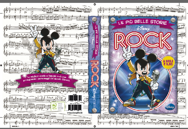 © ufficio-stampa  | La copertina del volume "Le Più Belle Storie Disney dedicate al ROCK"