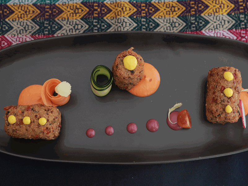 © ufficio-stampa  | Amanecer Andino - crocchette di quinoa rossa, nera e bianca